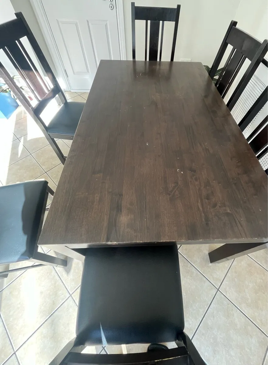 Table and 6 chairs - Image 2