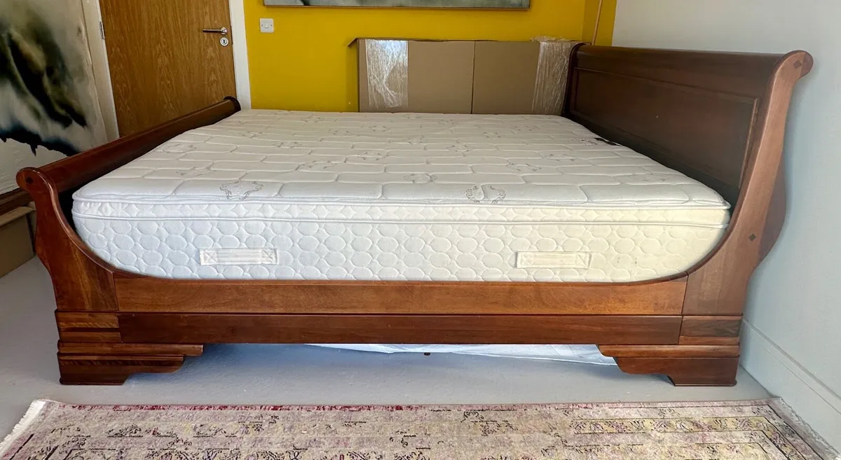 louis philip super king sleigh bed - Image 4