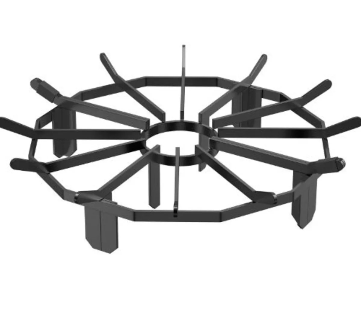 Log Grate, 27 inch Heavy Duty Wheel Fire Grate - Image 1