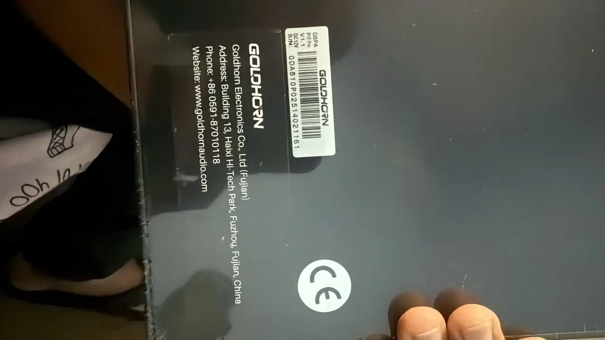 Goldhorn DSPA 810 pro and GD16 DSP remote control - Image 2