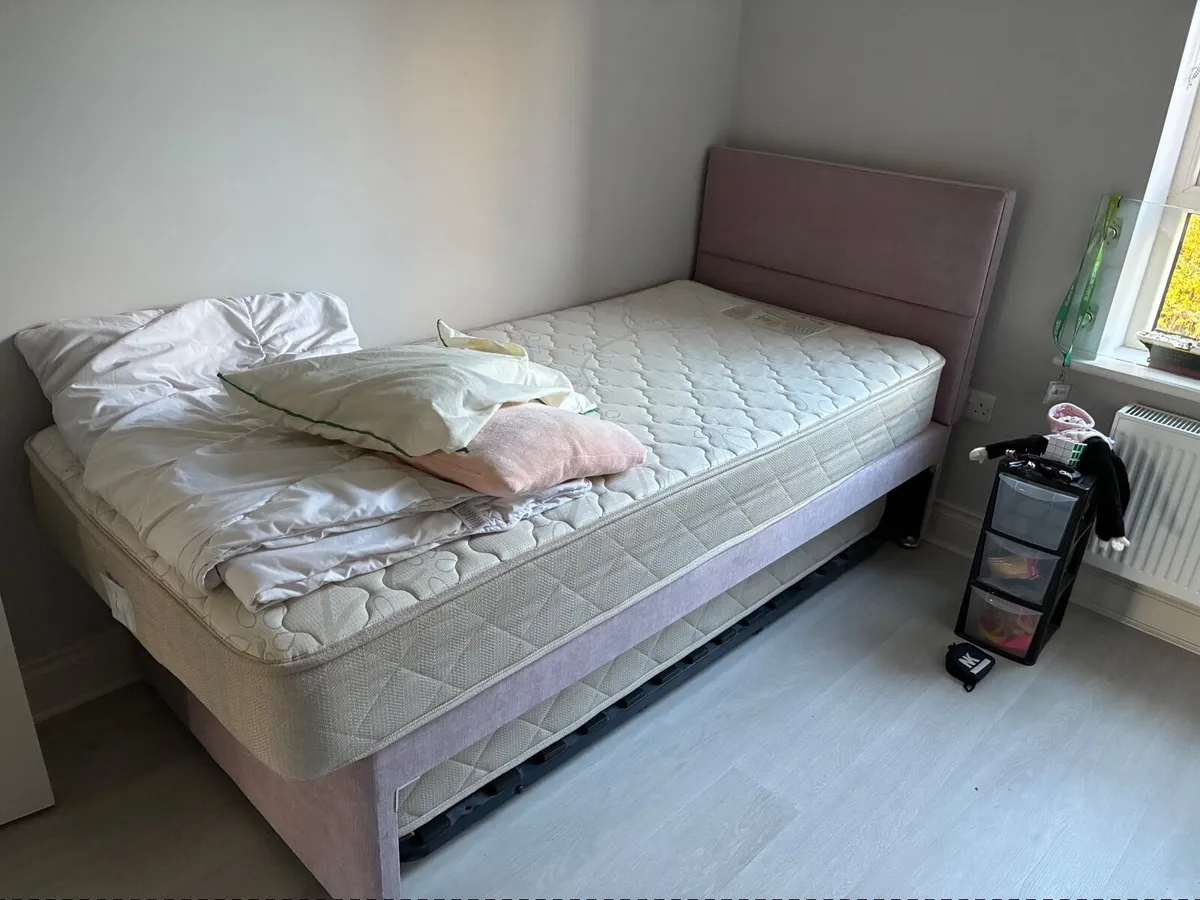 Single bed with trundle - Image 1