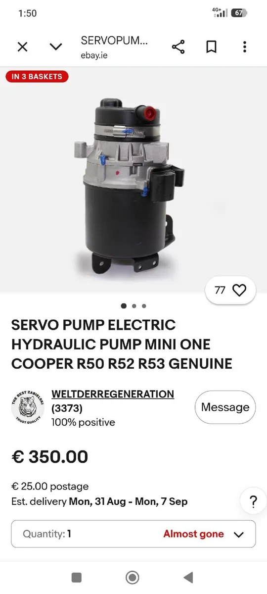 MINI Cooper steering pump, brake discs etc. - Image 2