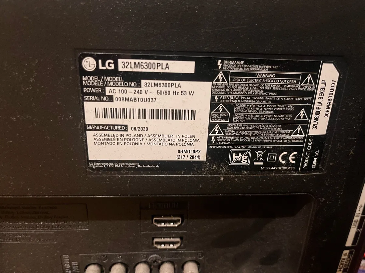 LG 32” TV - Image 4