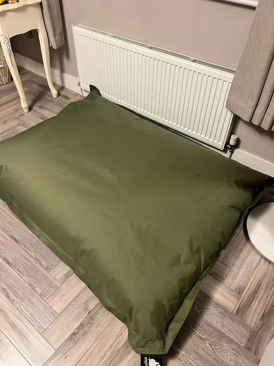 Elephant Bean Bag Khaki Green - Image 1