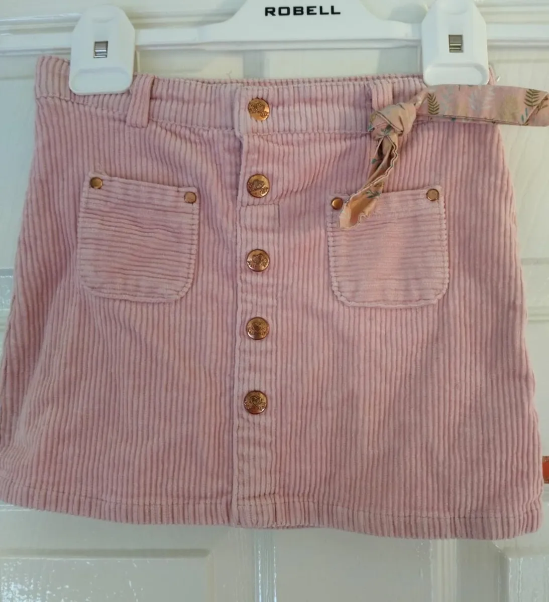 Girls Rose Pink Sergent Major Skirt - Image 1