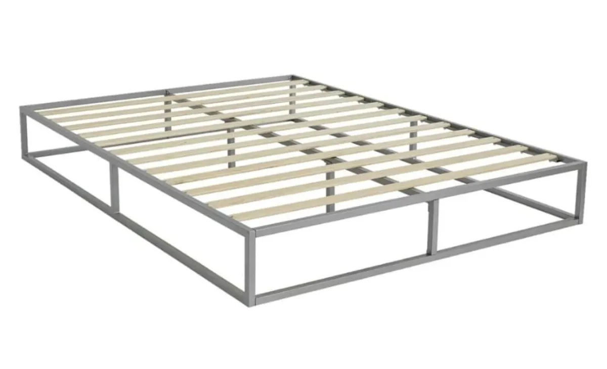 Metal Double Bed Frame + Pillow-Top Pocket Sprung - Image 3