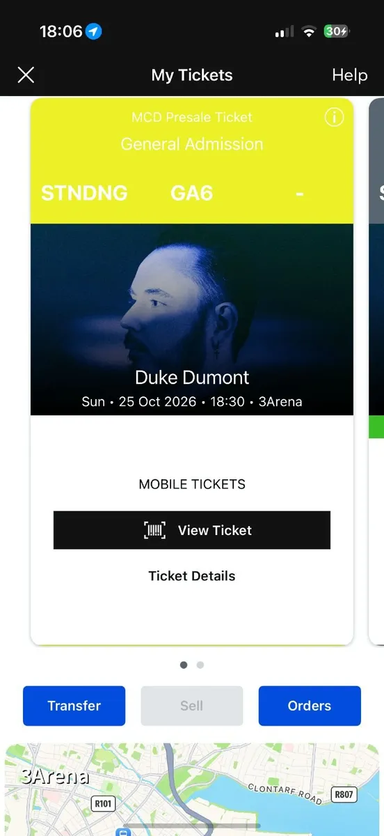 Duke Dumont 3 arena ticket