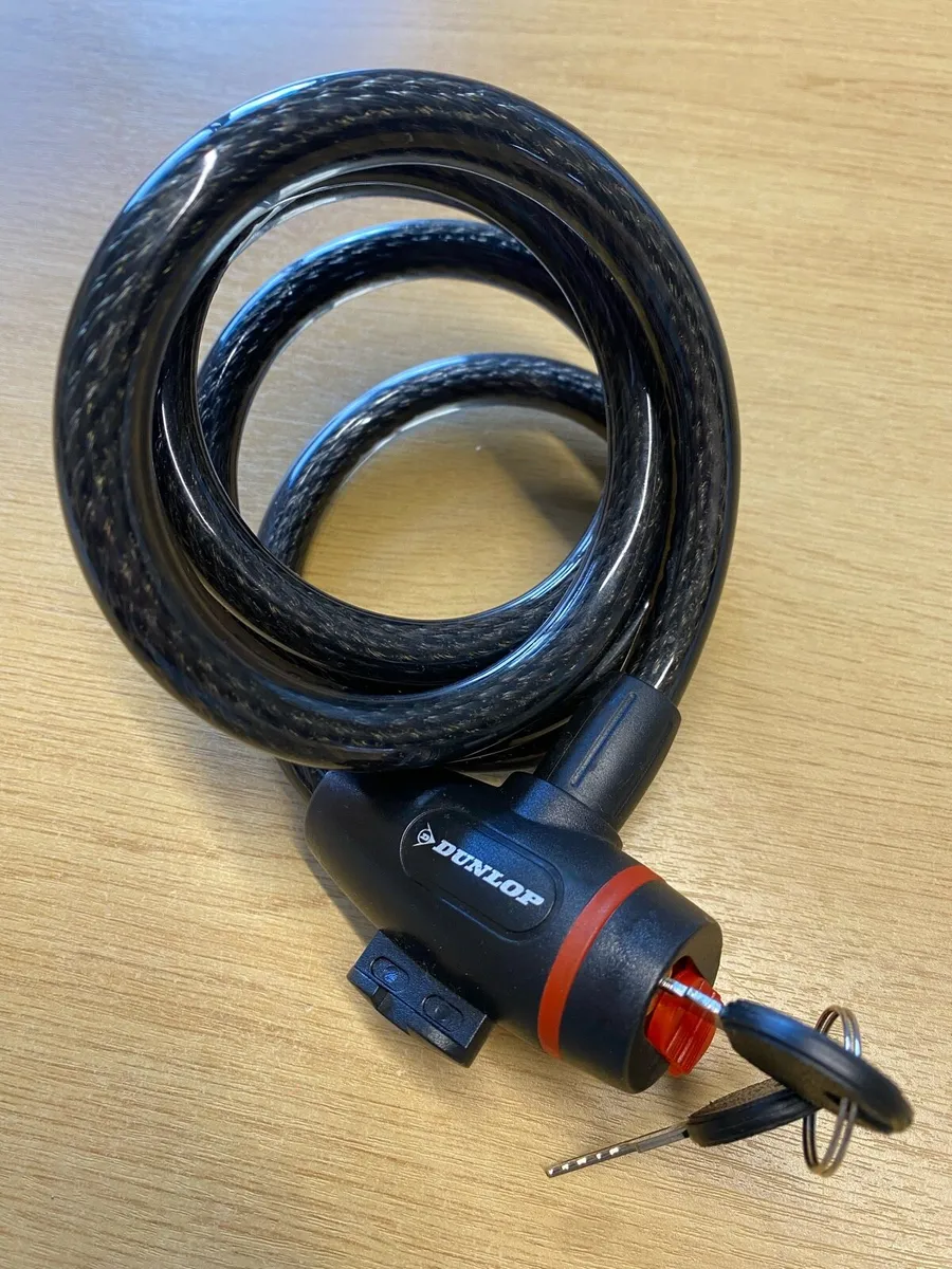 Dunlop Heavy Duty Bike Cable Lock 2 Keys