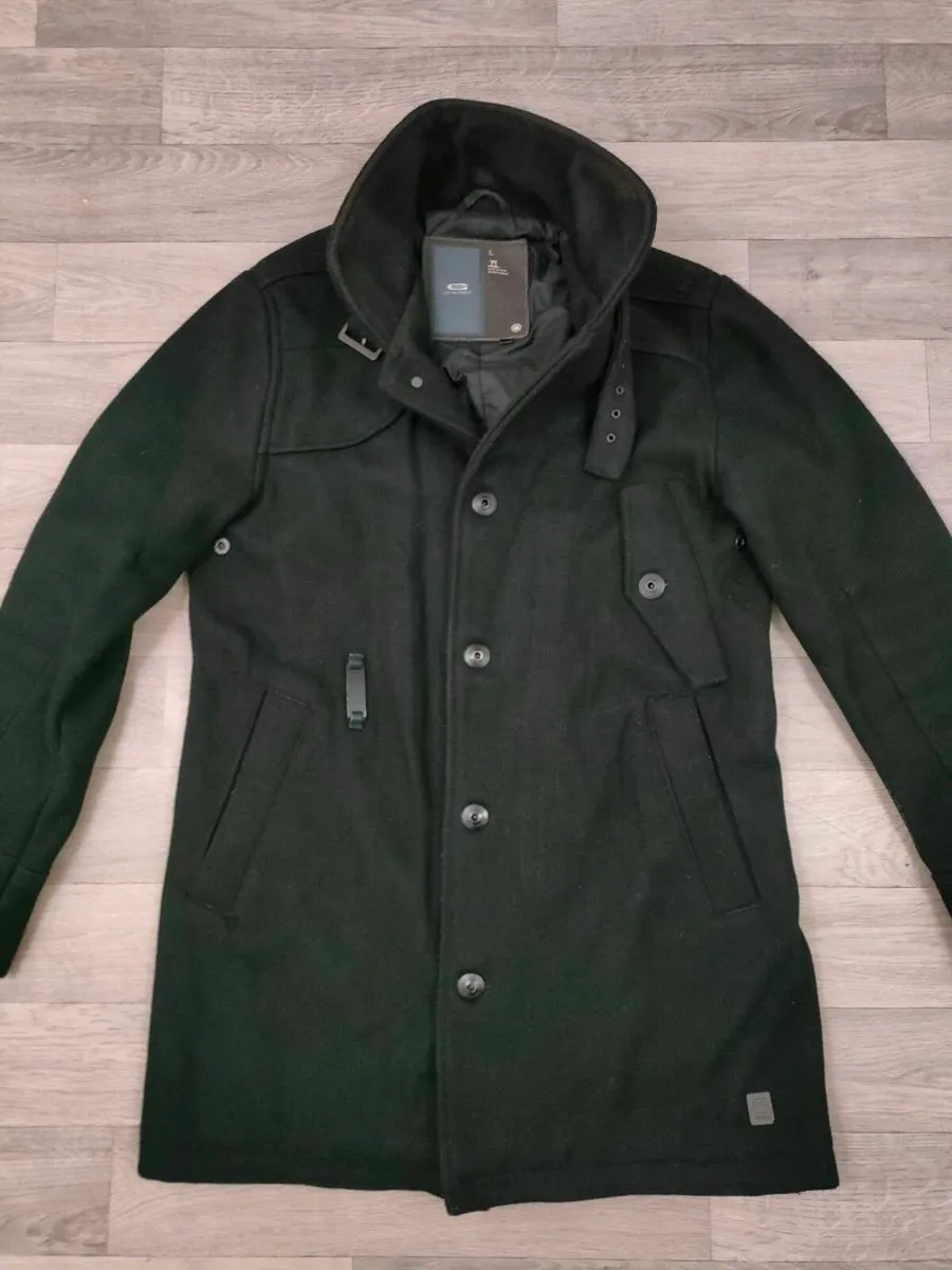 G-Star Raw Wool Blend Coat Jacket Mens M/L - Image 2