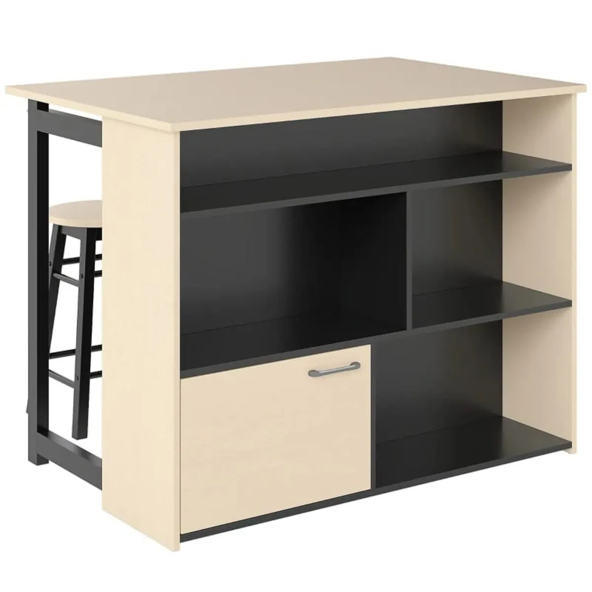 3-pc. Bar set, Bar table with foldable tabletop, 2 - Image 1