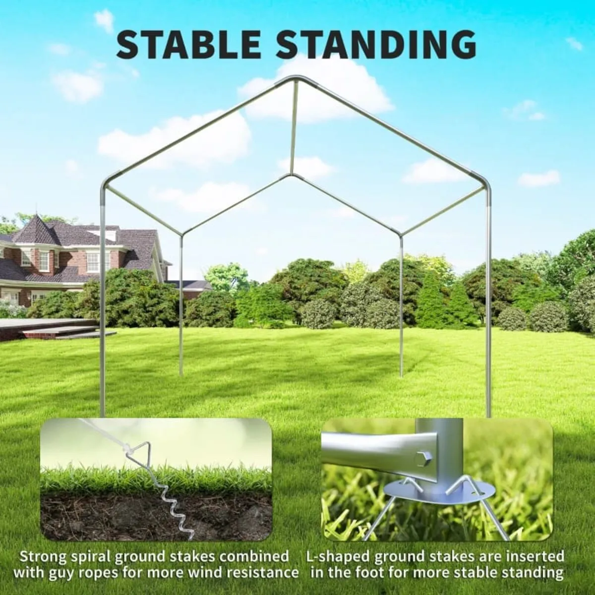 3 x 3 m Party Tent, Outdoor Canopy Tent Shelter wi - Image 4