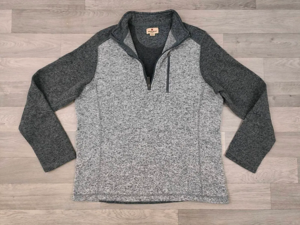 Woolrich Half Zip Fleece Jumper Mens L/XL - Image 1