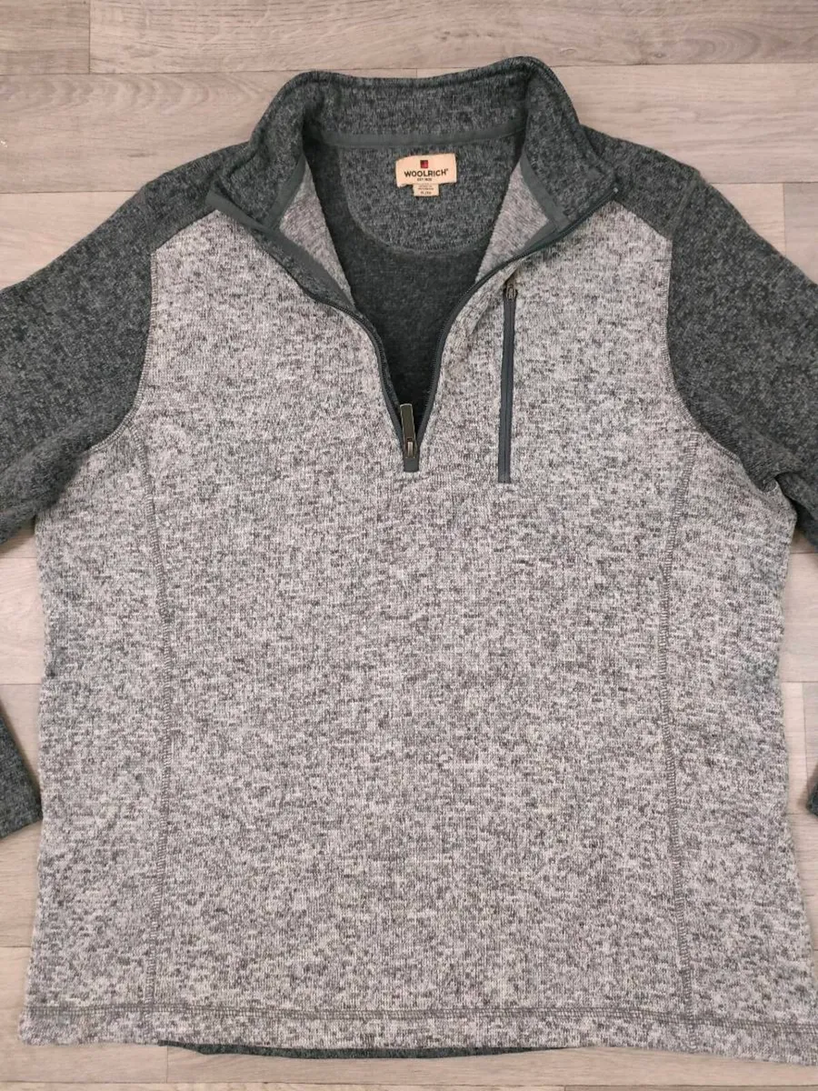 Woolrich Half Zip Fleece Jumper Mens L/XL - Image 2