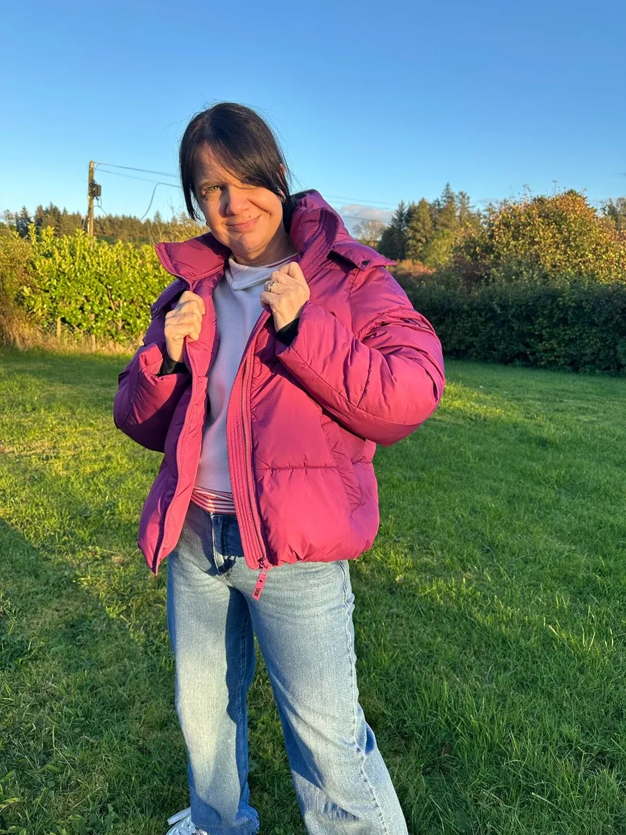 DIESEL Women’s Puffer Jacket – Raspberry Rose Pink - Image 1