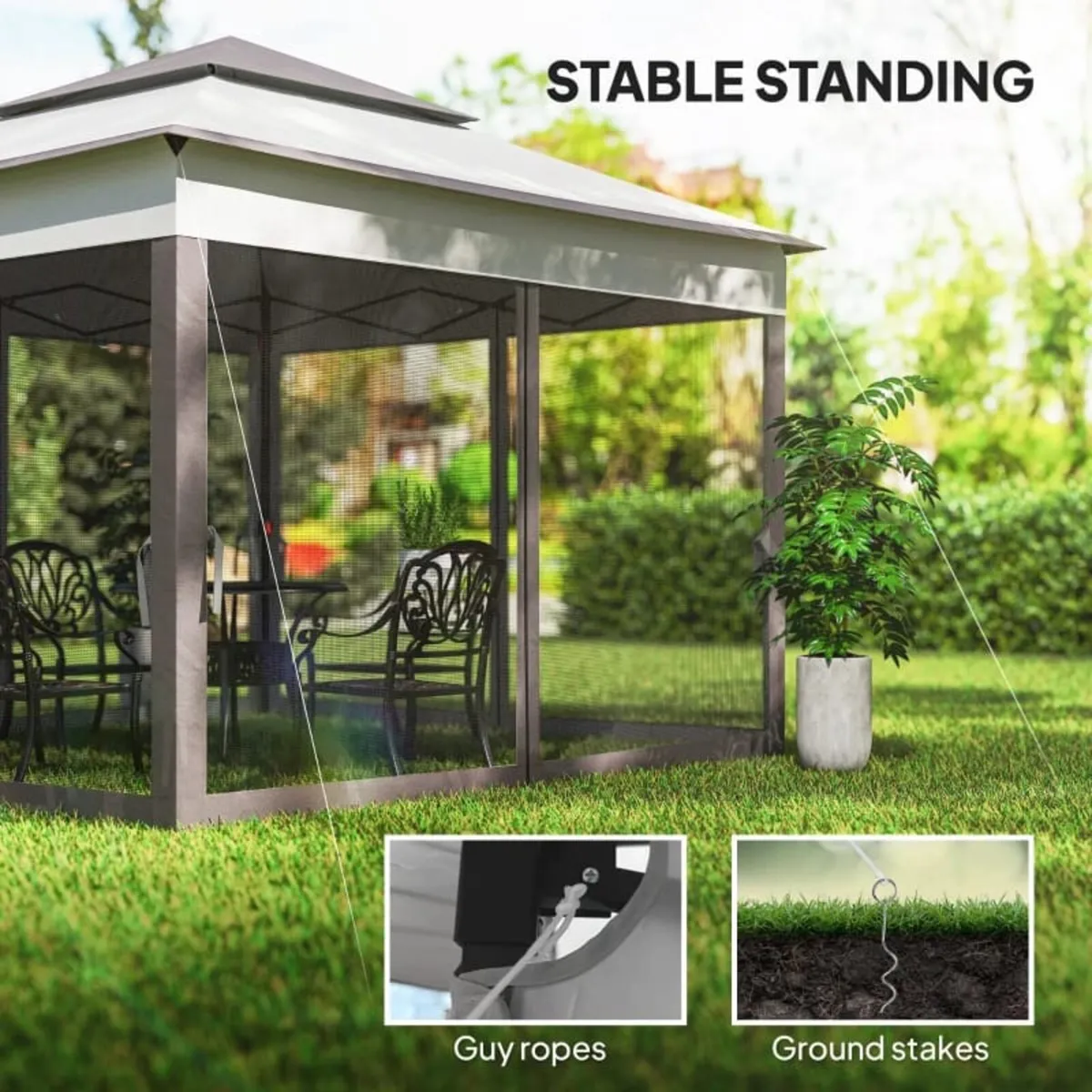 6 x 3 m Party Tent Wedding Gazebo Outdoor Waterpro - Image 3