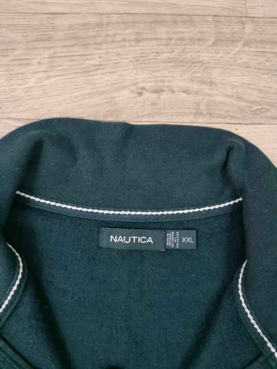 Nautica Half Zip Check Jumper Mens XXL - Image 4