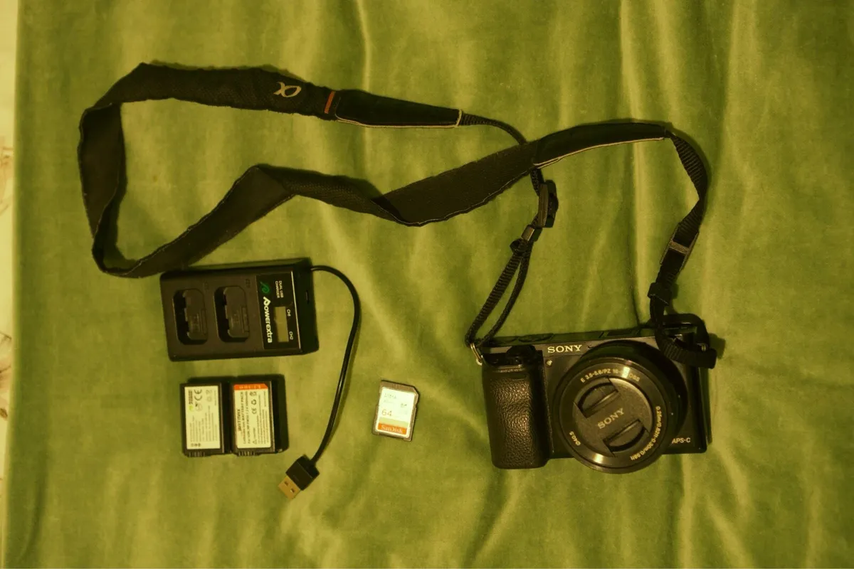 Sony a6000 mirrorless camera + lens & accessories - Image 1
