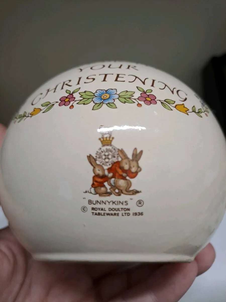 Royal Doulton Bunnykins Christening Money Box - Image 3