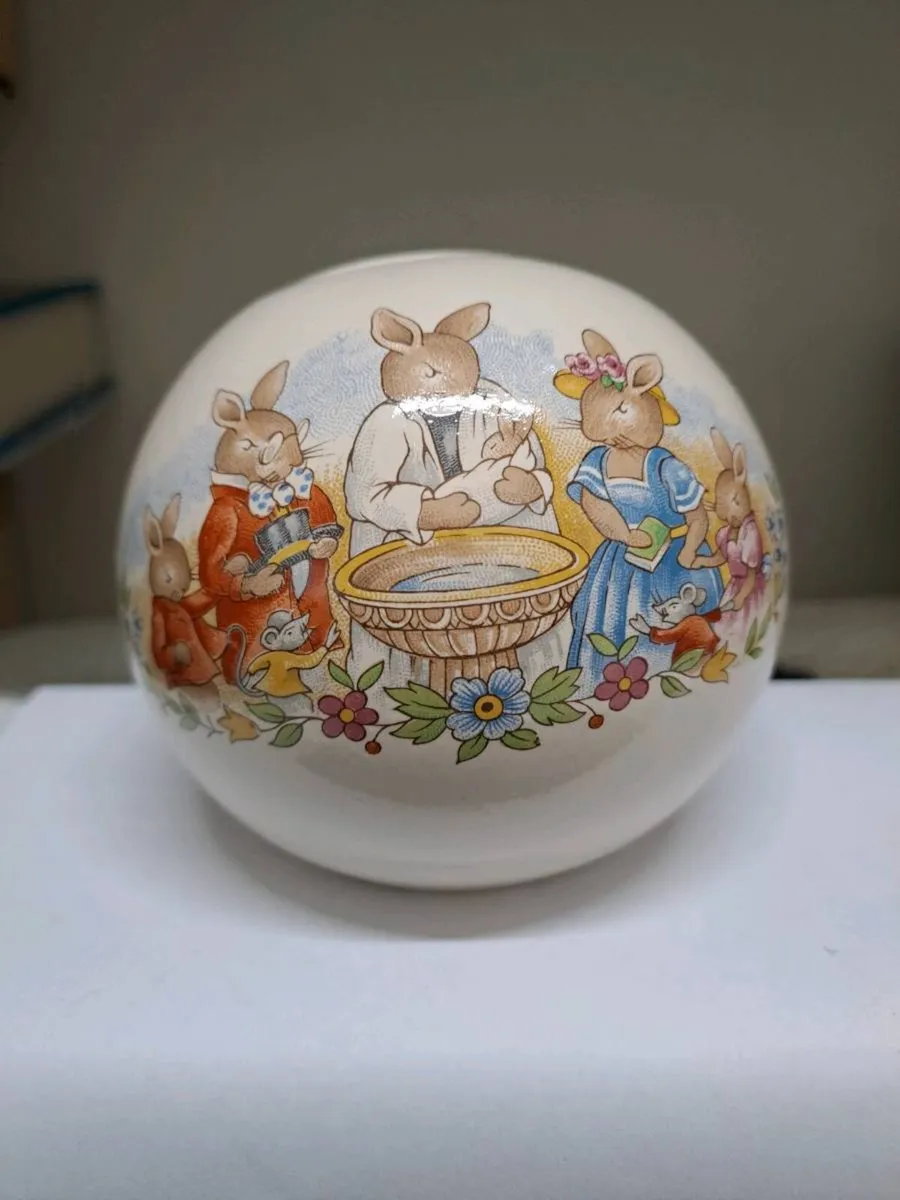 Royal Doulton Bunnykins Christening Money Box - Image 1