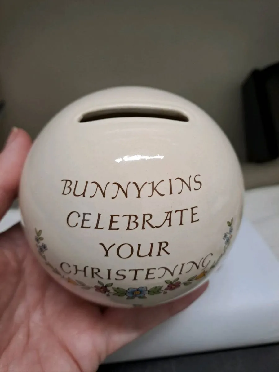 Royal Doulton Bunnykins Christening Money Box - Image 2