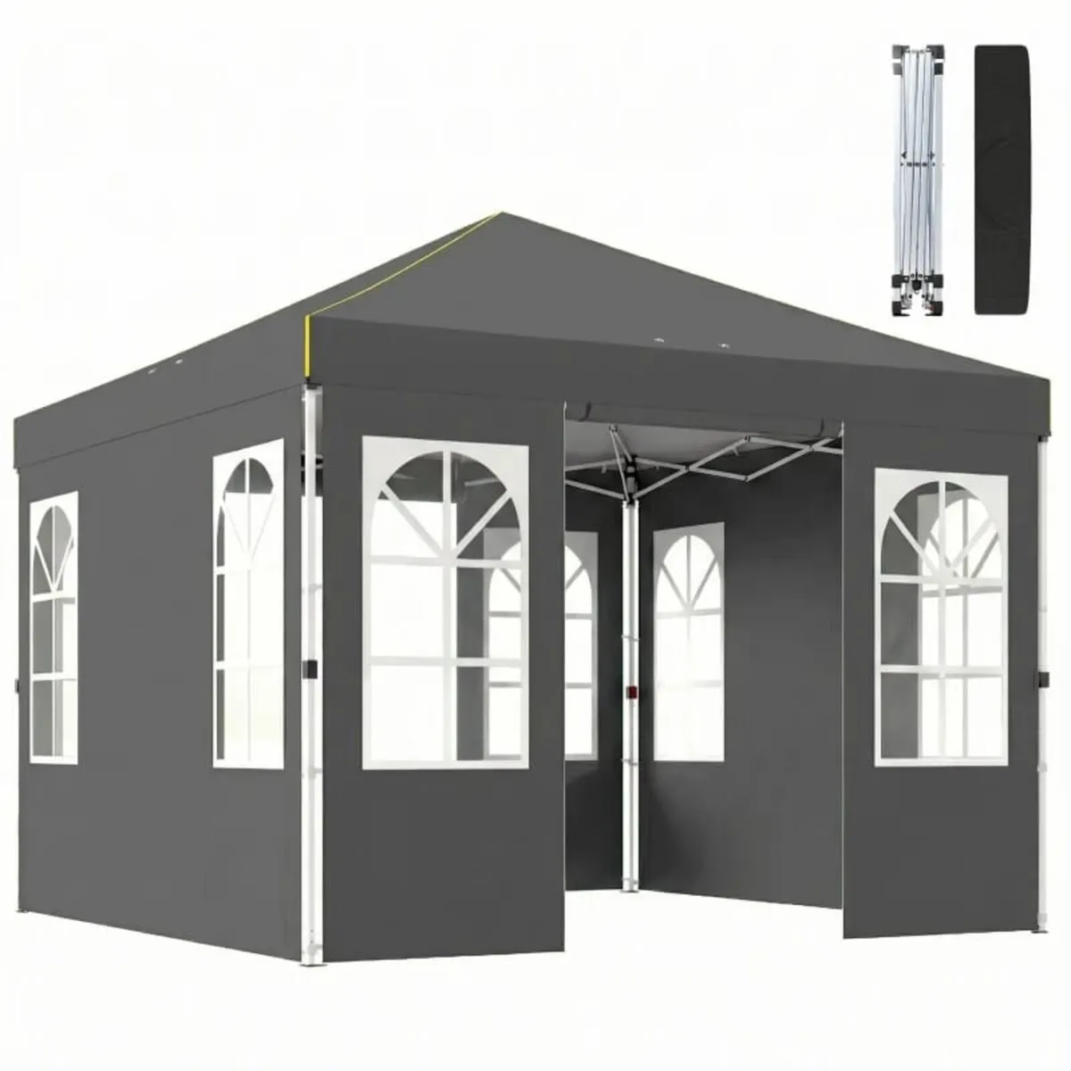 Gazebo 3x3m Waterproof Stable Winterproof Pop-up F - Image 4