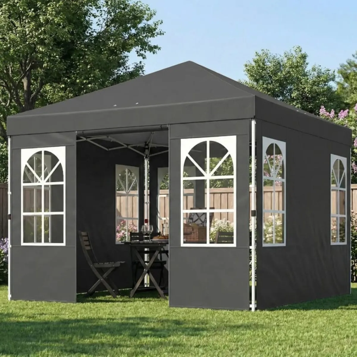Gazebo 3x3m Waterproof Stable Winterproof Pop-up F - Image 2