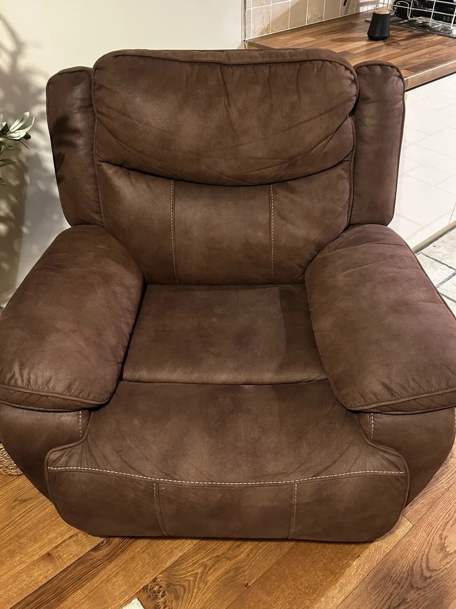 Brown Reclining Armchair - Image 3