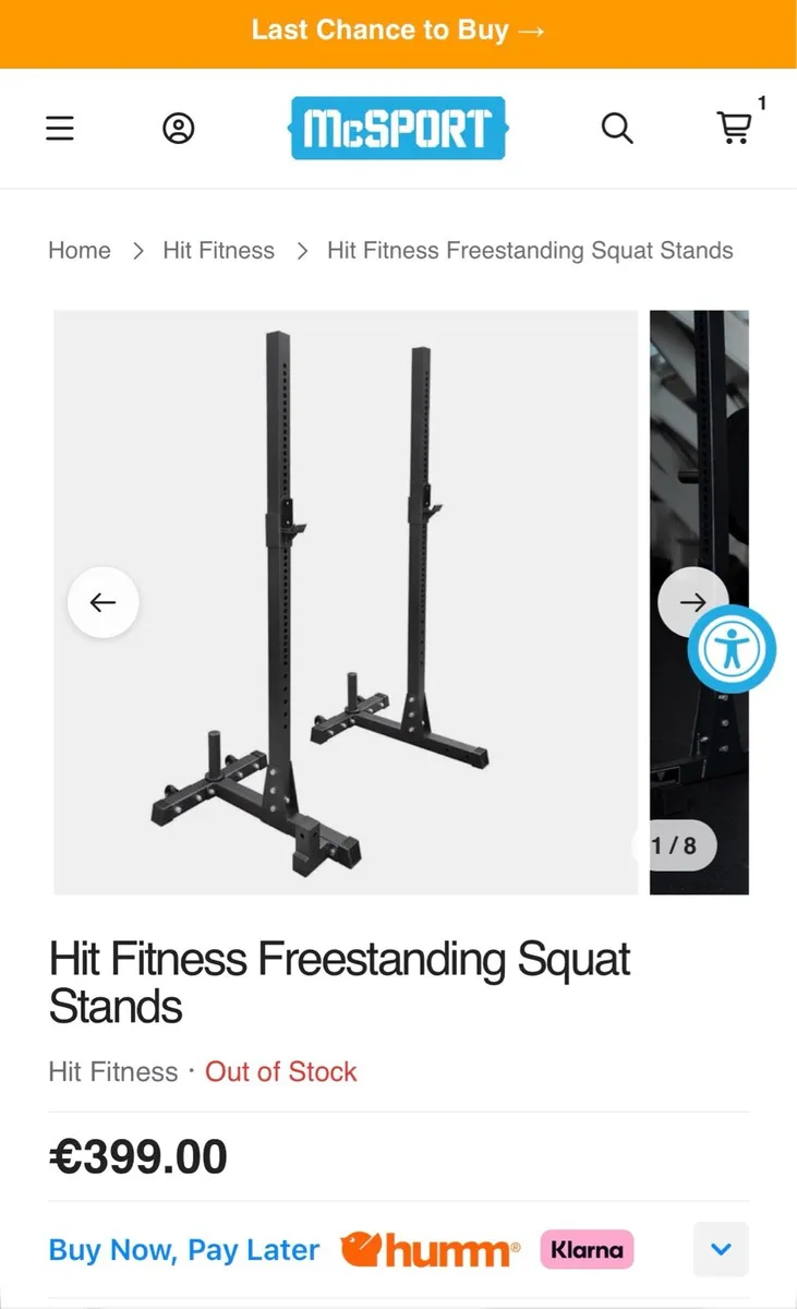 Hit Fitness Freestanding Squat Stands - Image 3