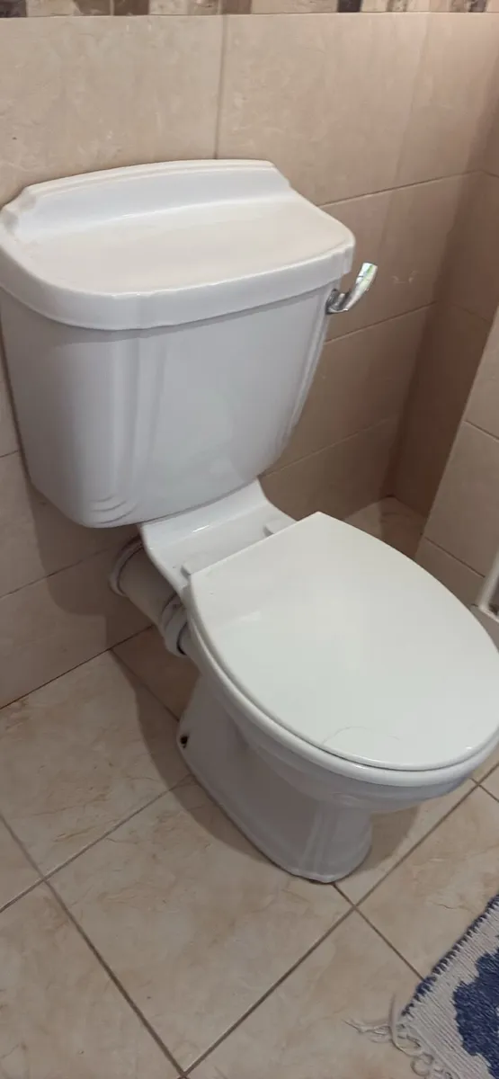 Toilet and sink with pedestal - Image 4