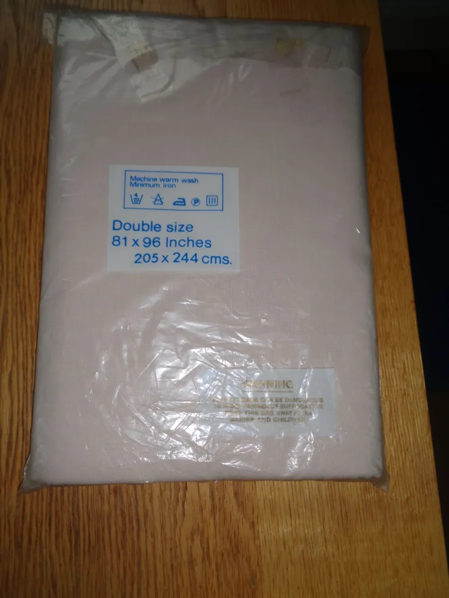 Double Flat Sheet x 2 for Sale - Image 2