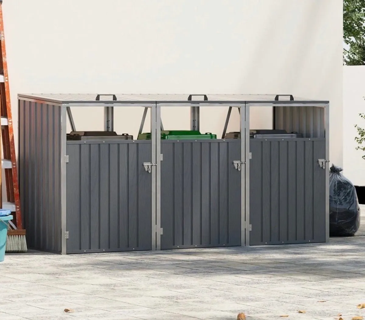 Metal Wheelie Bin Shelter Storage Shed NEW - Image 1