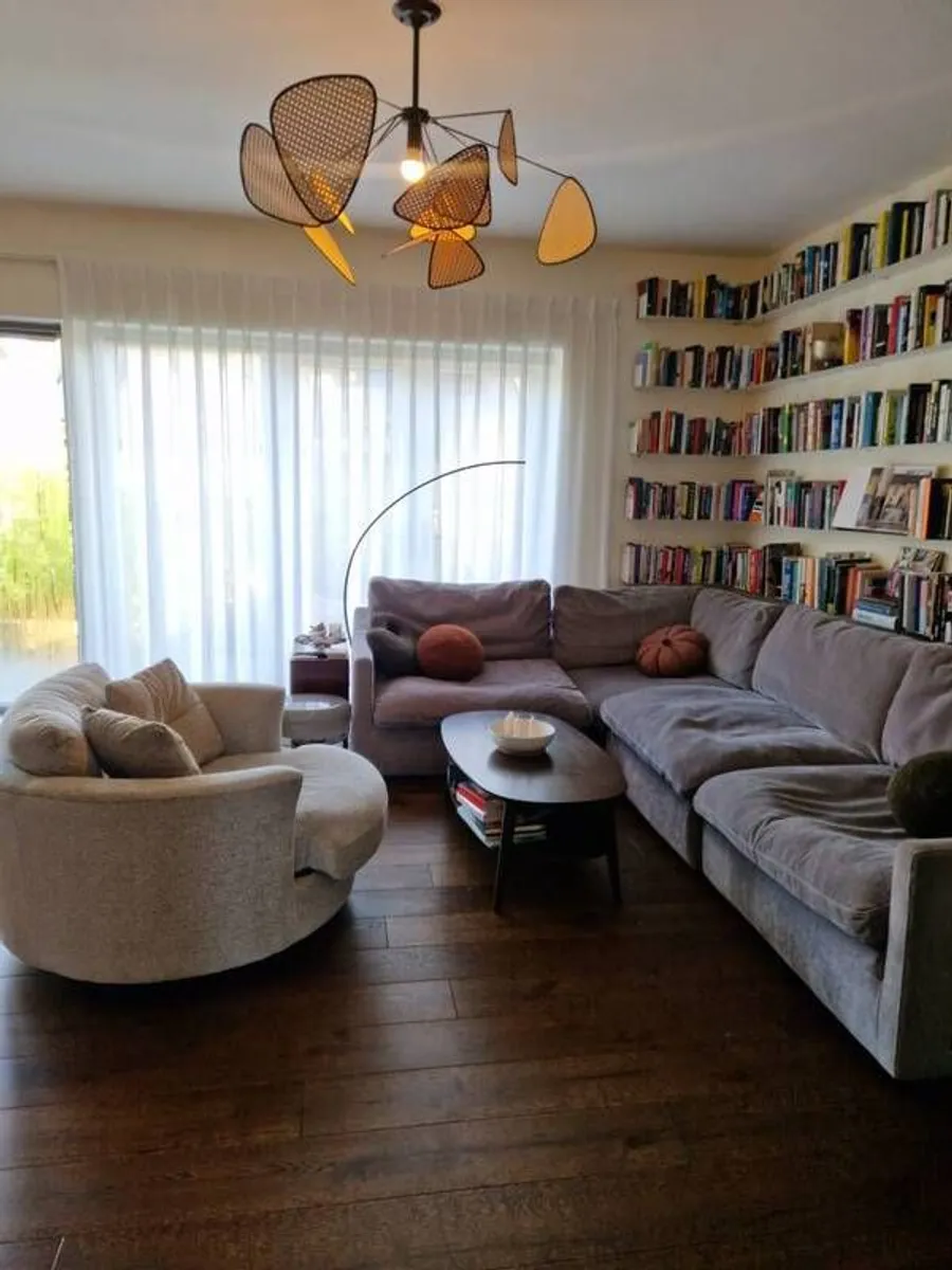 Grey Corner Modular Feather Cloud Sofa - Image 2