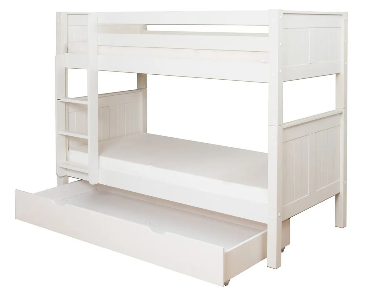 White bunk bed kids - Stompa Classic Originals - Image 1