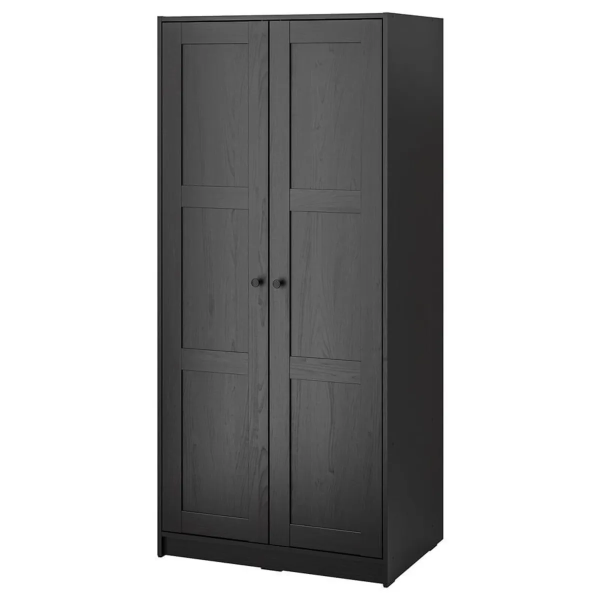 Two IKEA Rakkestad wardrobes, black-brown, gone to - Image 3