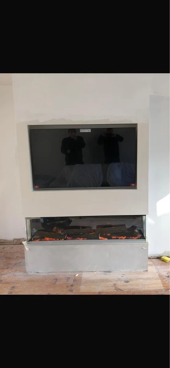 Three-Sided Electric Fire – Ideal for Media Wall - Image 2