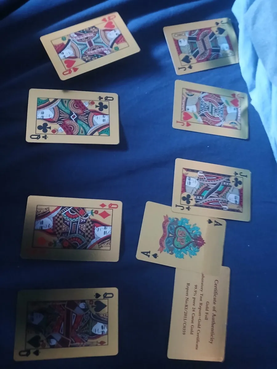 Gold Cards Deck of Aces and Kings.