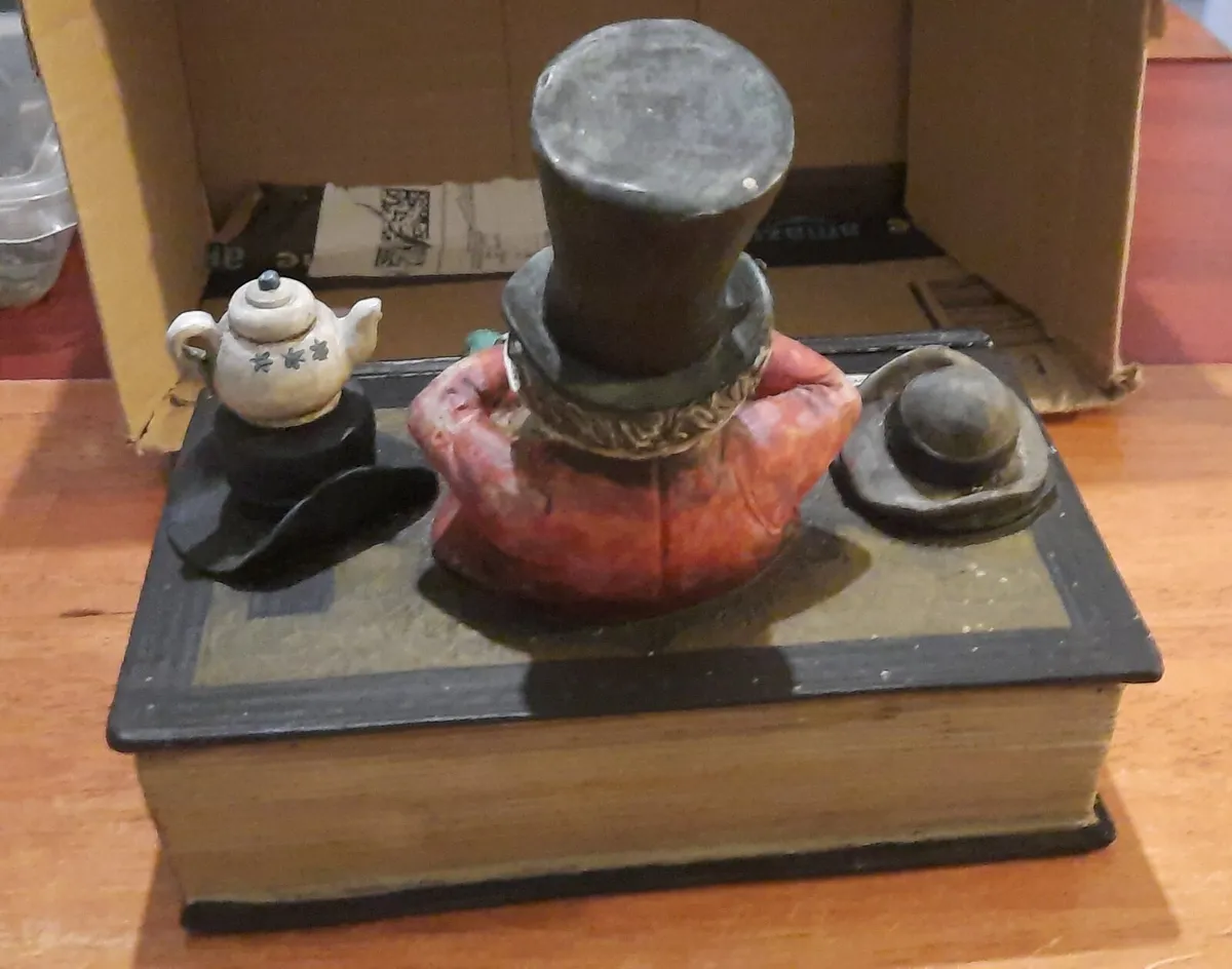 Mad Hatter Sculpture/ book display - Image 4