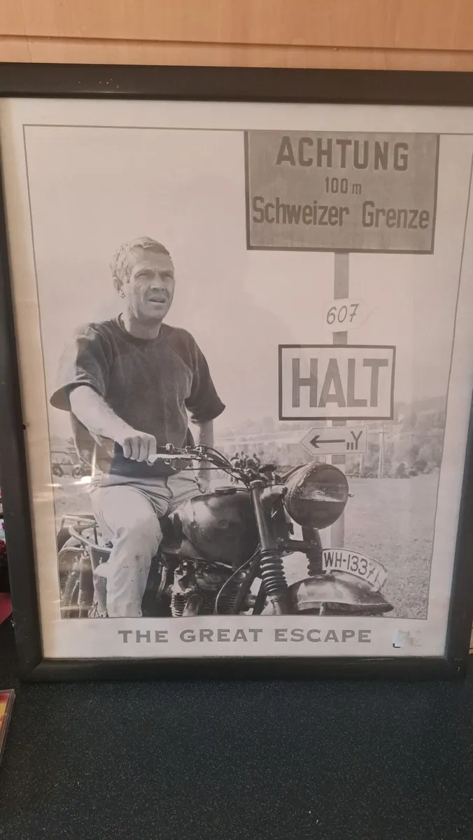 Framed poster