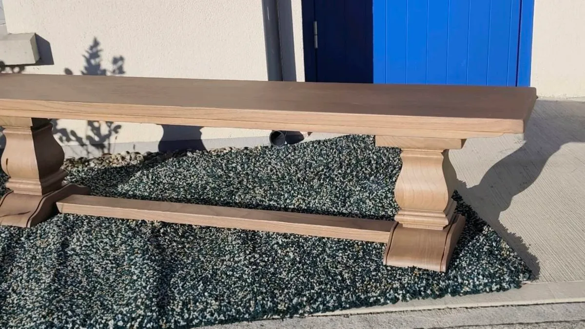 Monastery Dining Bench 200cm Ex Display - Image 3