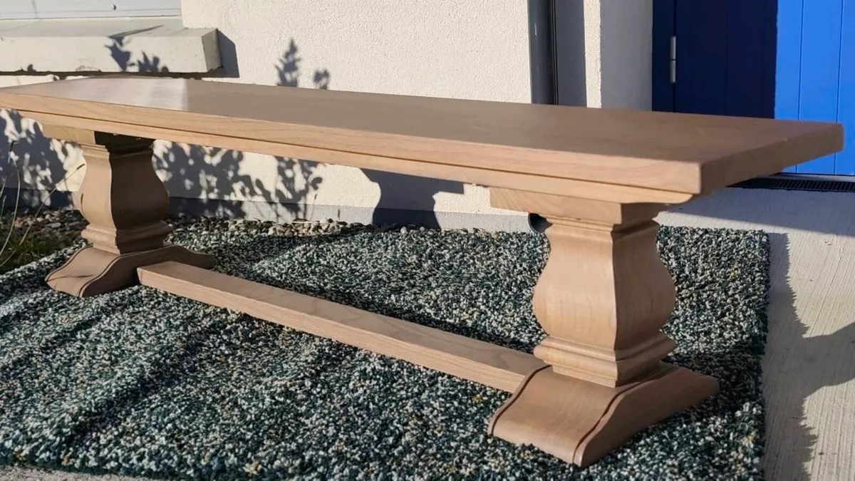 Monastery Dining Bench 200cm Ex Display - Image 1