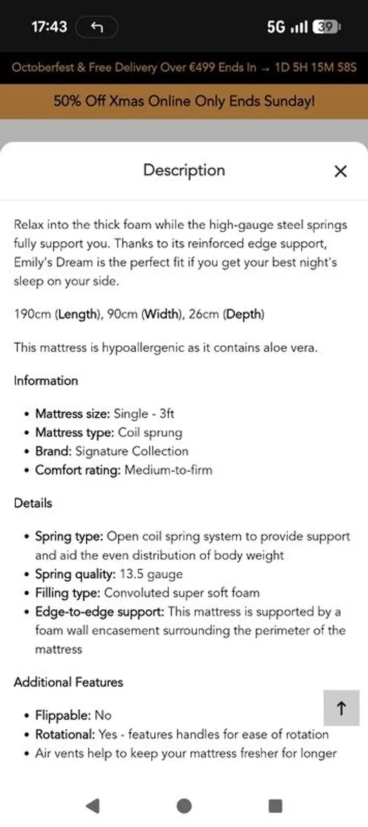 Single Mattress - Image 3