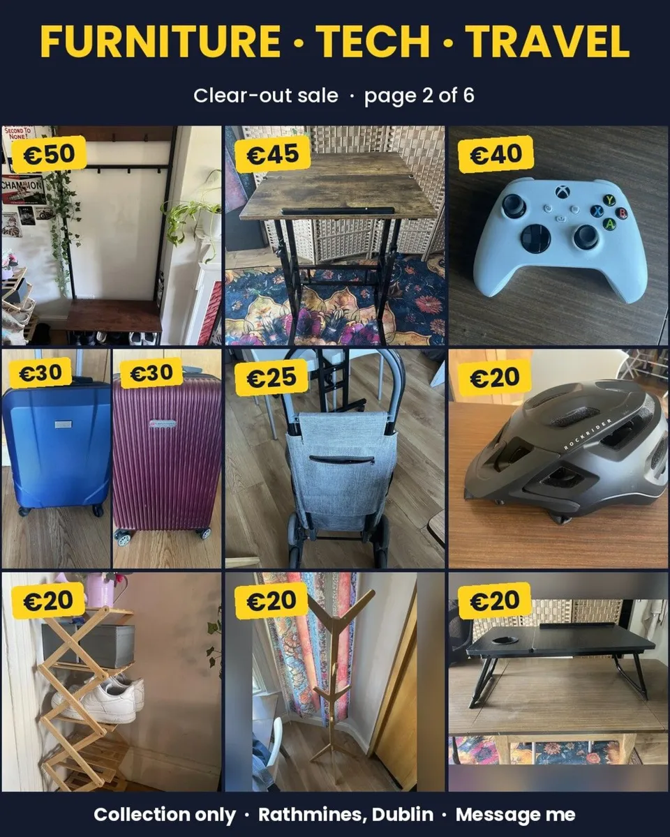 Clear-out sale: 48 items from €10 – Rathmines - Image 2