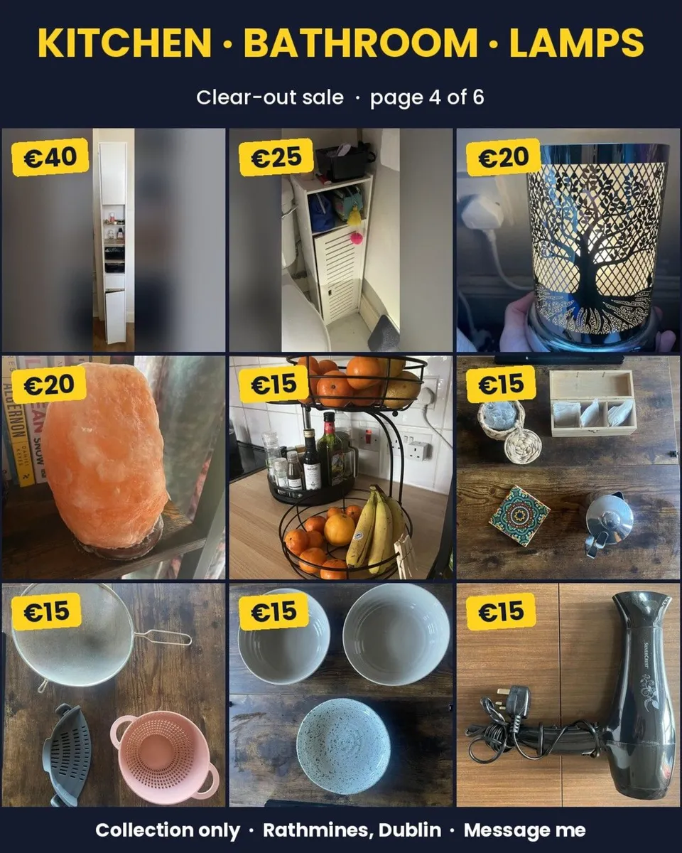 Clear-out sale: 48 items from €10 – Rathmines - Image 4