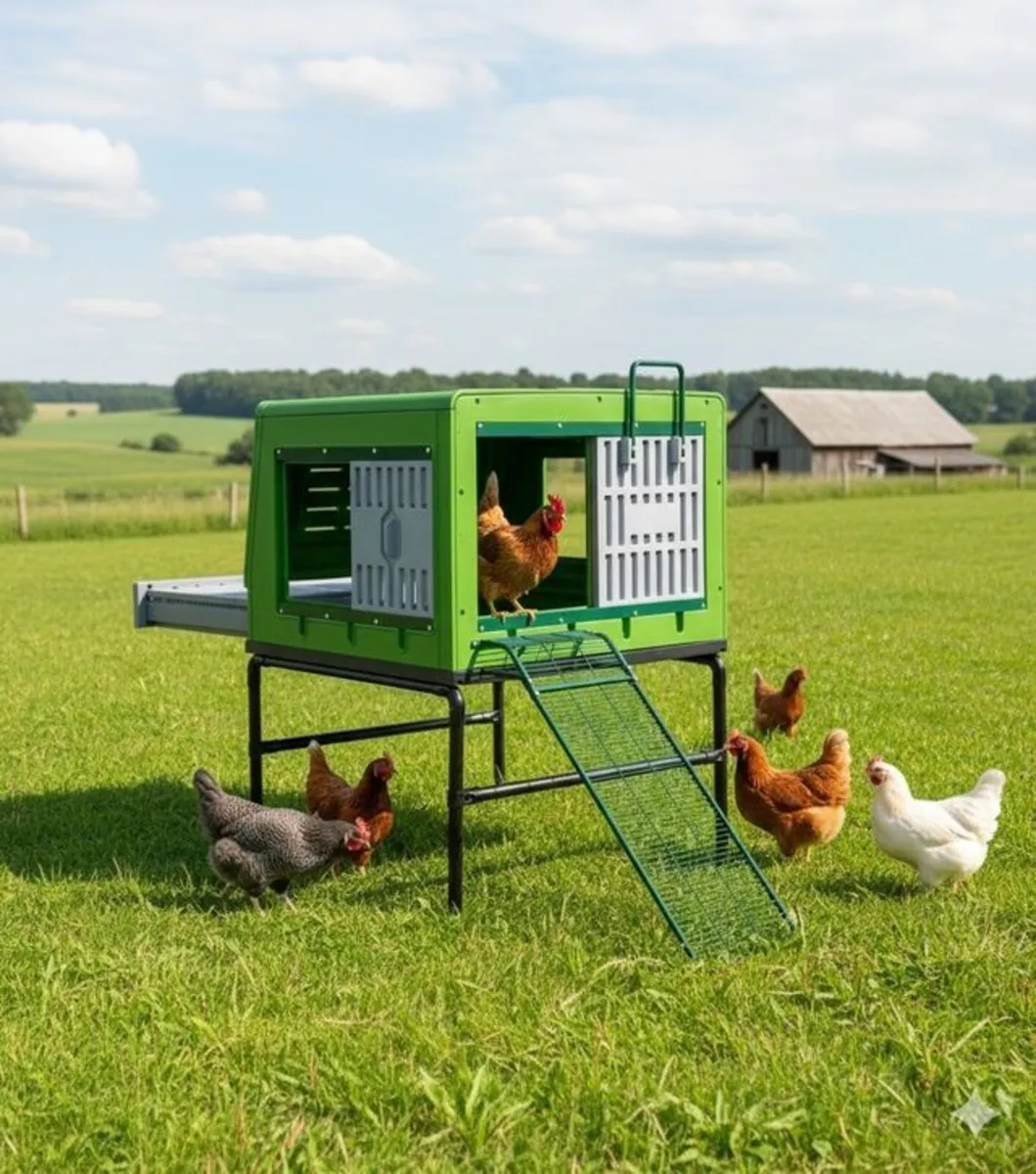The Egg Loft 3 bird Plastic Chicken House - Image 1