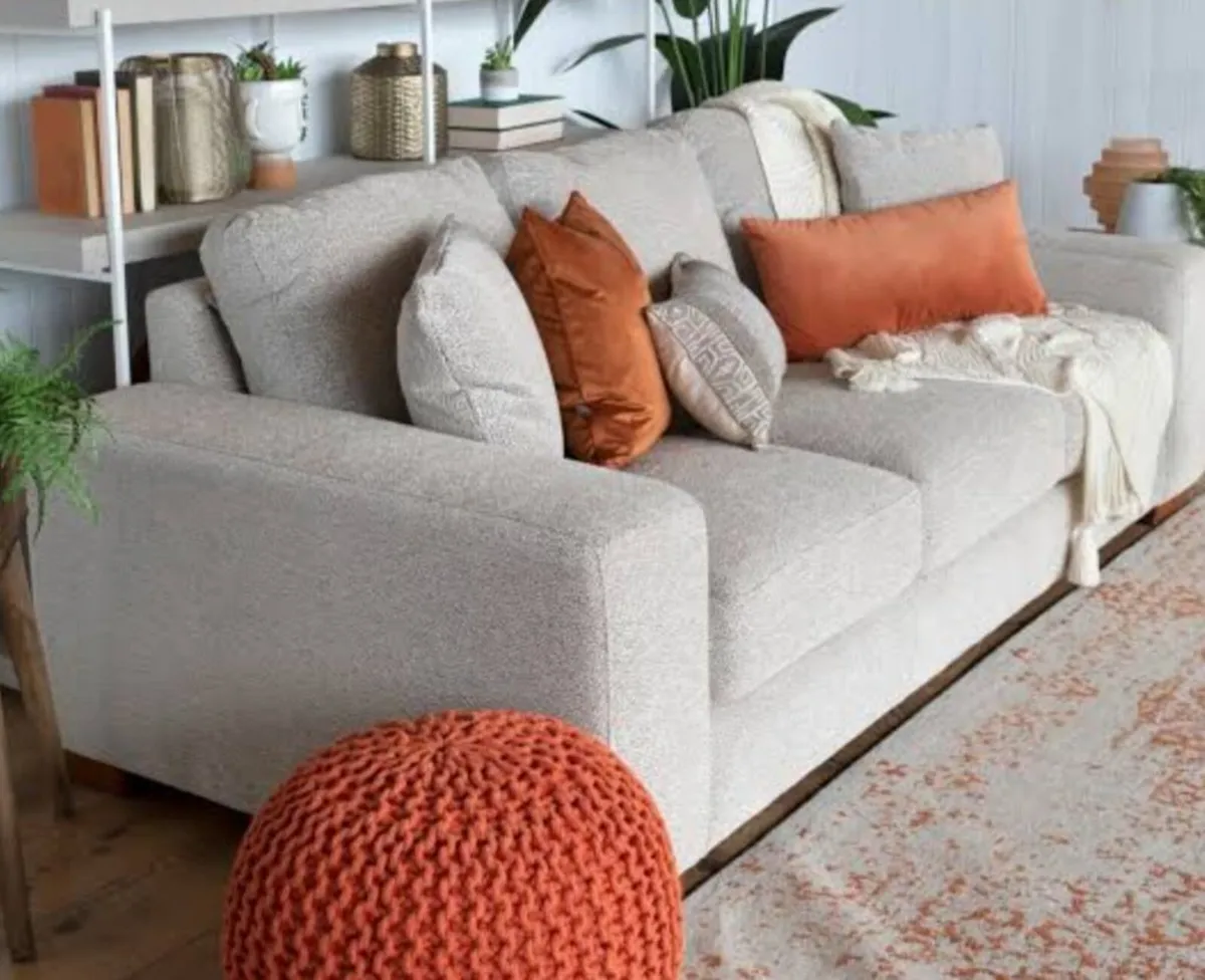 Beige Santorini Sofa 3 Seater - Image 2