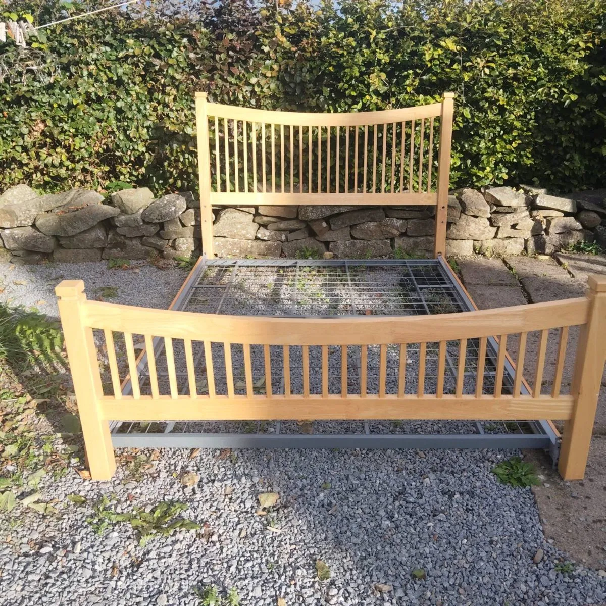 Oak Double bedframe - Image 1