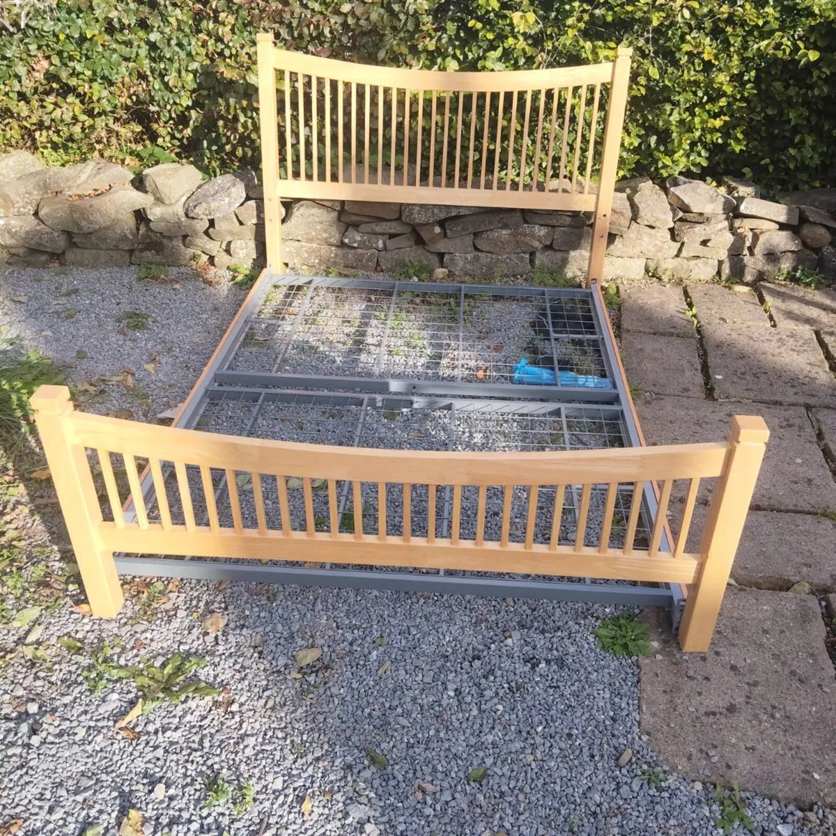 Oak Double bedframe - Image 4