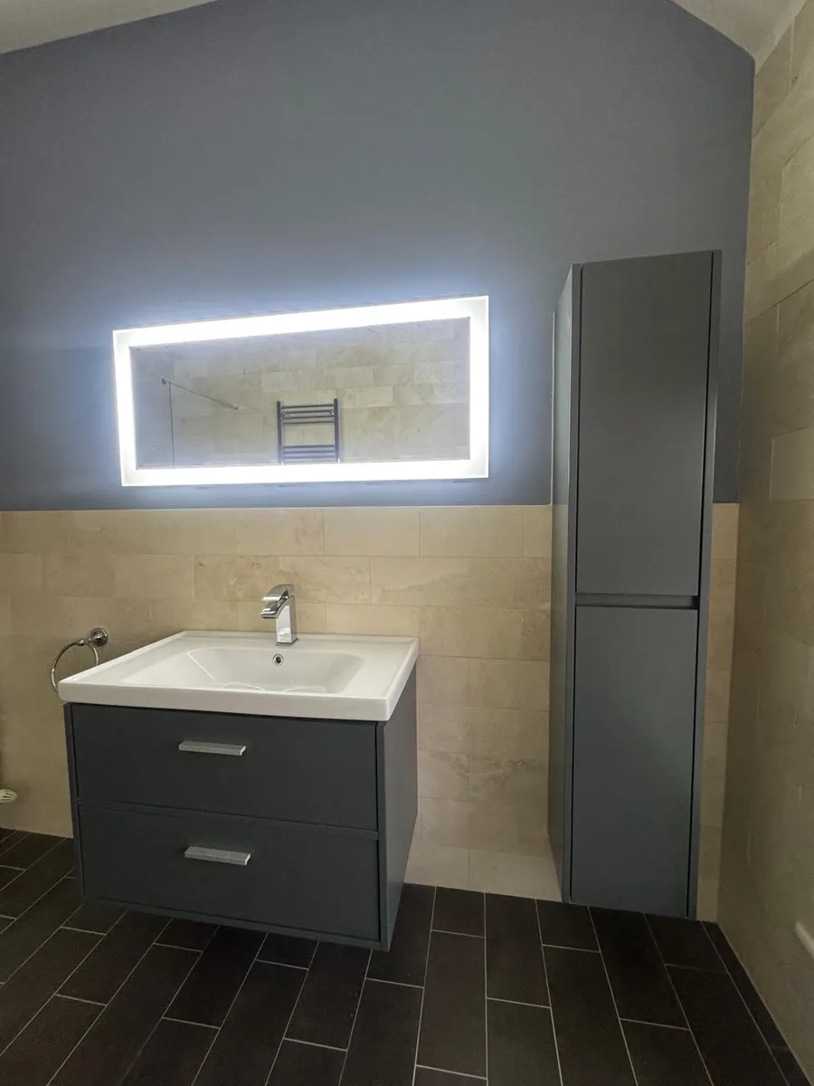 Large 1200 x 500mm LED Illuminated Bathroom Mirror - Image 1