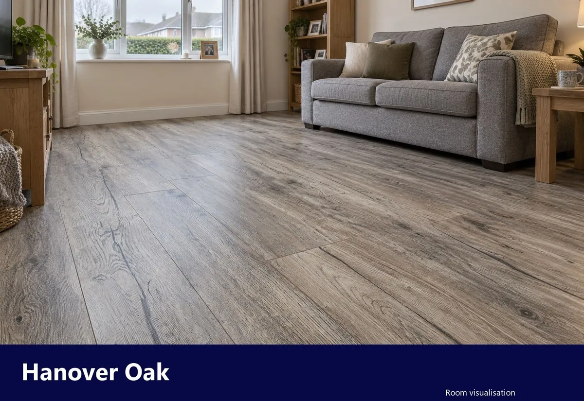 Hanover Oak 12mm AC4 Laminate Flooring - Image 3