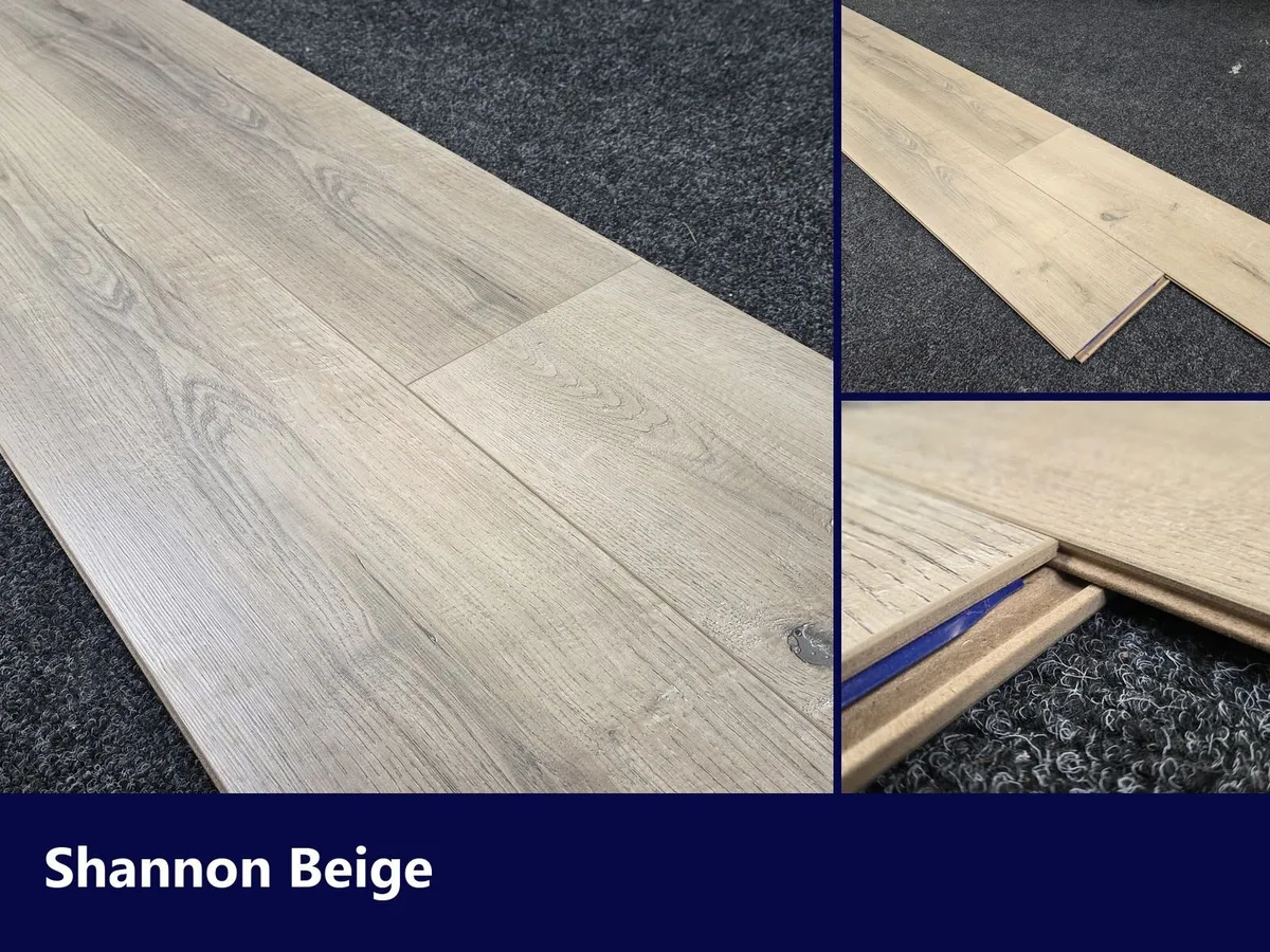 Shannon Beige 12mm AC4 Laminate Flooring - Image 3
